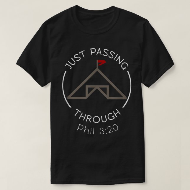 Philippians Camping Tält Christian Faith Bible Scr T Shirt (Design framsida)