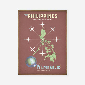 Philippine Airlines Orient Vintage resor Poster