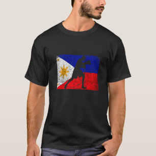 Philippine Boxing Philippine Flagga Boxing Filipin T Shirt