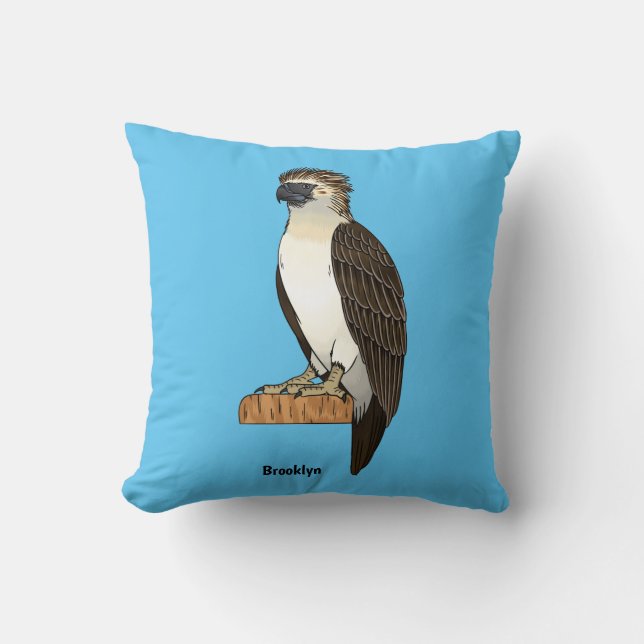 Philippine eagle bird cartoon illustration kudde (Framsida)