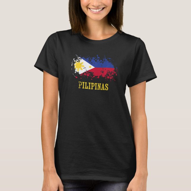 Philippine enthusiasts for Pilipinas and Philippin T Shirt (Framsida)