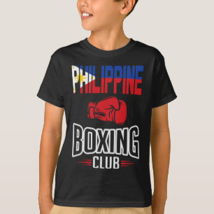 Philippine Flagga Boxing Klubb Filipino Pinoy T Shirt