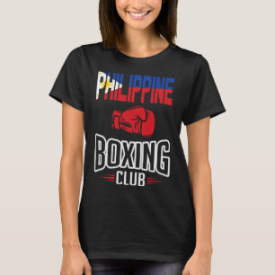 Philippine Flagga Boxing Klubb Filipino Pinoy T Shirt