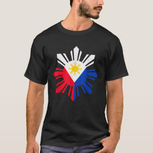 Philippine Flagga Pinoy Flagga Filipino Pinoy Sol T Shirt