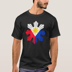 Philippine Flagga Pinoy Flagga Filipino Pinoy Thre T Shirt