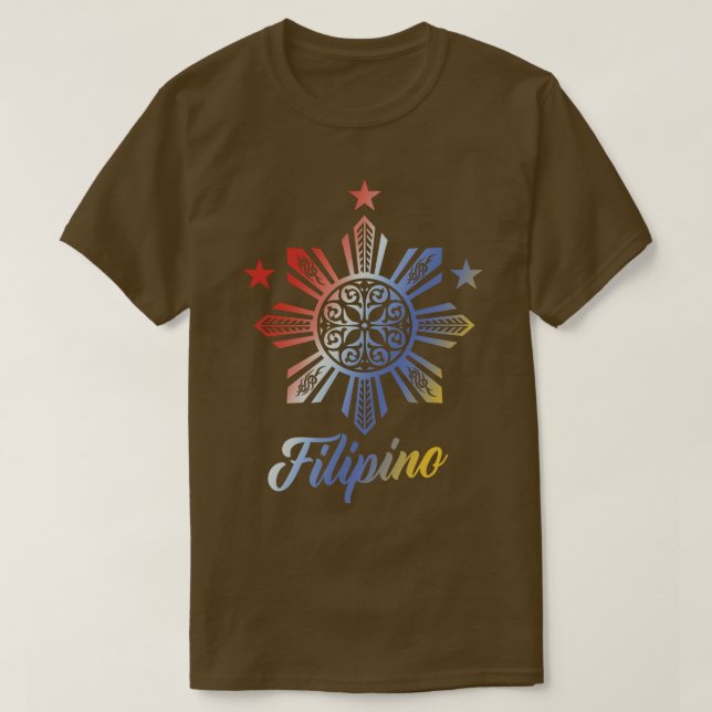 Philippine Gift Filipino Tribal Pinoy Pride T Shirt (Design framsida)
