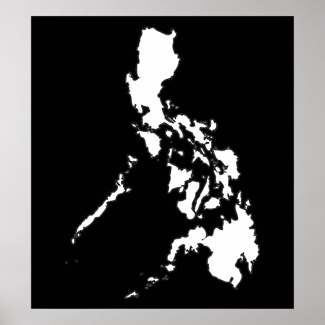 Philippine Karta Poster (Framsidan)