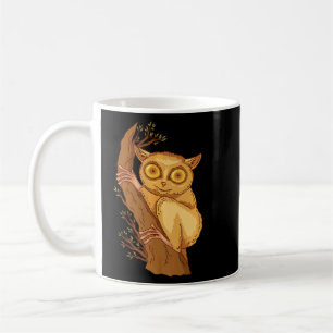 Philippine Tarsier Bohol Tarsier Monkey Ansikte Ta Kaffemugg