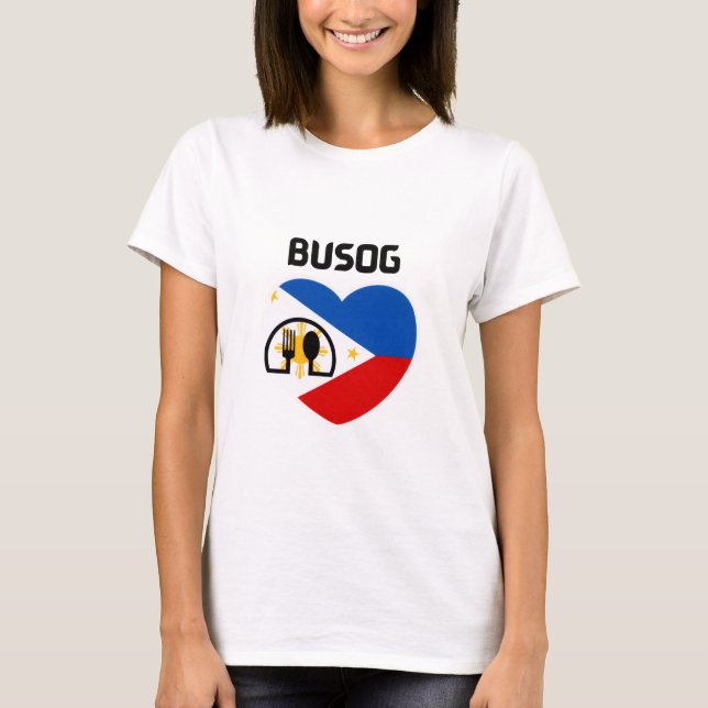 Philippines | Filipino | Busog  T Shirt (Framsida)
