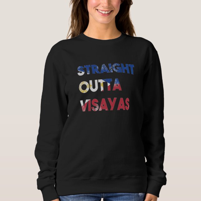 Philippines Filipino Island Proud Straight Outta V T Shirt (Framsida)