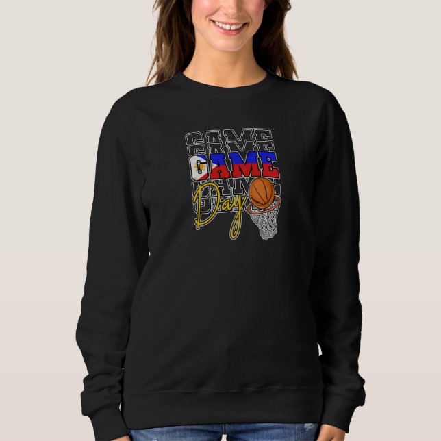 Philippines Filipino Sport Basketball Basket Ball  T Shirt (Framsida)