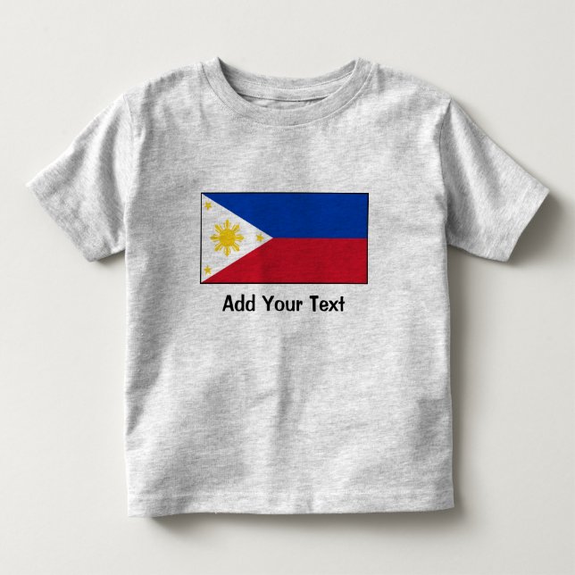 Philippines - filippinsk flagga t shirt (Framsida)