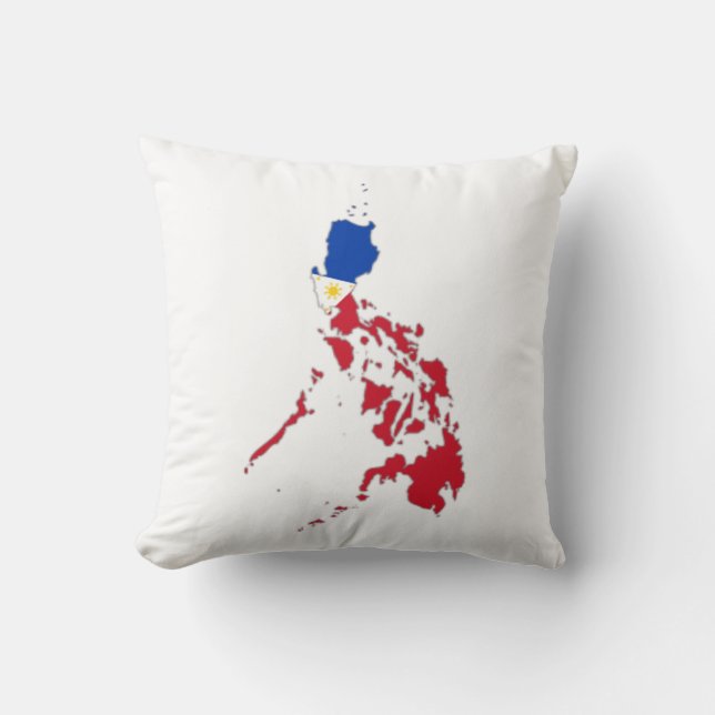 Philippines flag on the map kudde (Framsida)