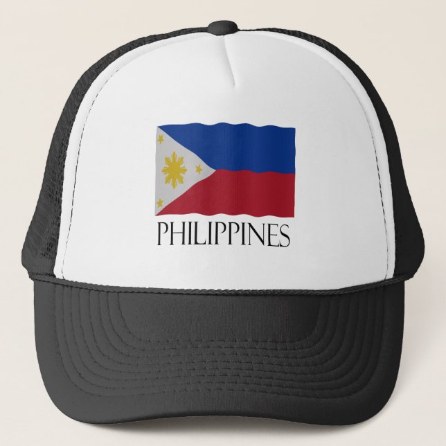 Philippines flag truckerkeps (Framsida)