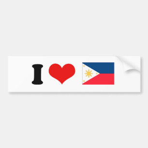 Philippines flagga bildekal