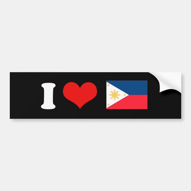 Philippines flagga bildekal (Framsidan)