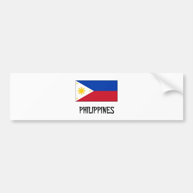 Philippines flagga bildekal (Framsidan)
