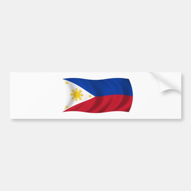 Philippines flagga bildekal (Framsidan)