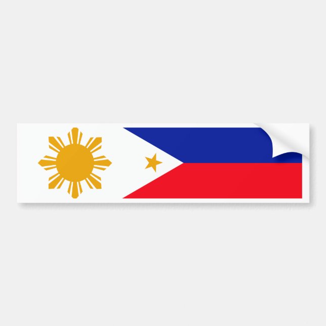 Philippines flagga bildekal (Framsidan)