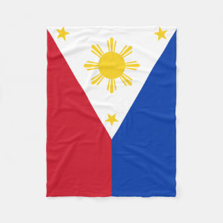 Philippines flagga fleecefilt