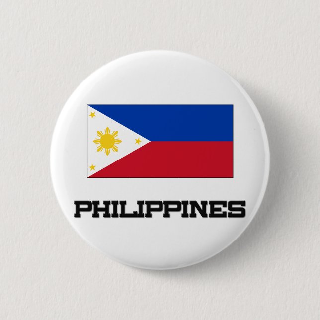 Philippines flagga knapp (Framsida)