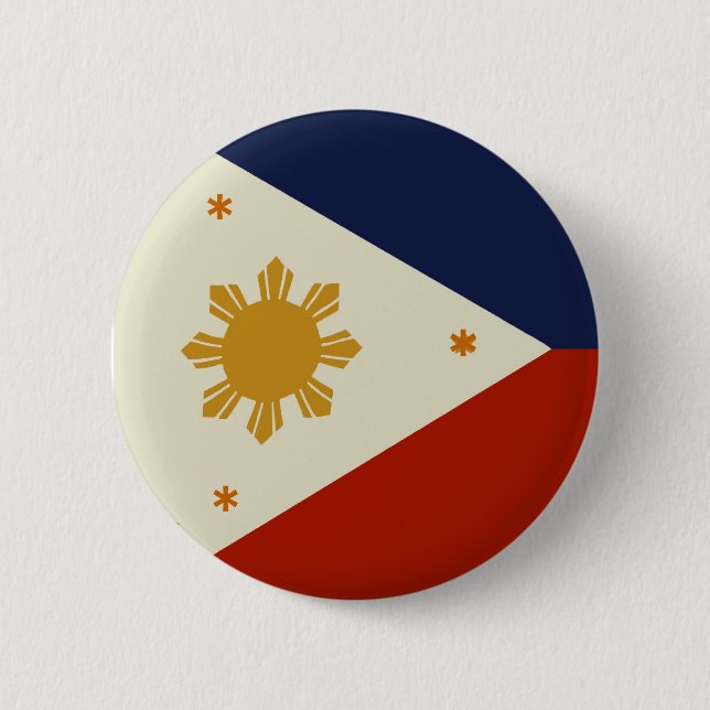 Philippines flagga knapp (Framsida)