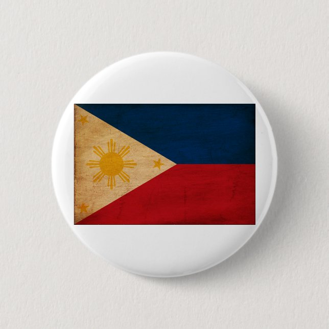 Philippines flagga knapp (Framsida)