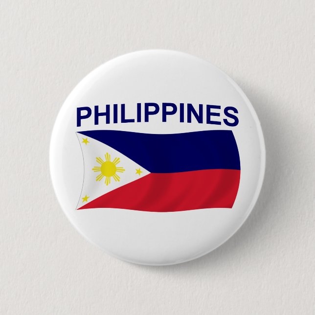 Philippines flagga knapp (Framsida)