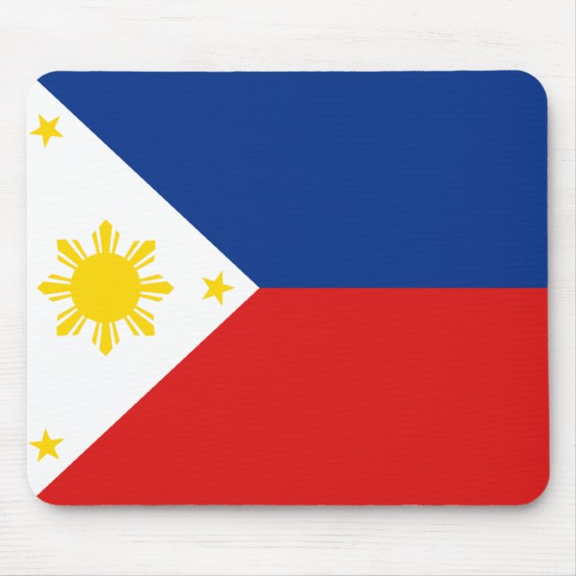 Philippines flagga Mousepad Musmatta (Framsidan)