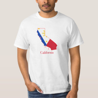 Philippines flagga över den Kalifornien kartan T-shirt