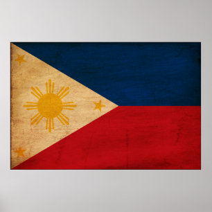 Philippines flagga poster