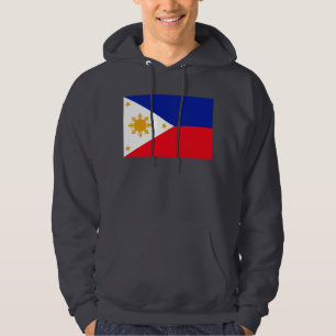 Philippines flagga sweatshirt med luva
