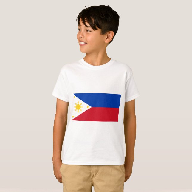 Philippines flagga tee shirt (Hel framsida)