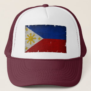 PHILIPPINES FLAGGA VINTAGE SOUVENIR GIFT TRUCKER H KEPS