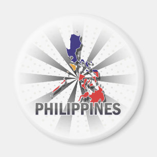 Philippines flaggakarta 2,0 magnet
