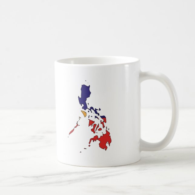 Philippines flaggakarta kaffemugg (Höger)