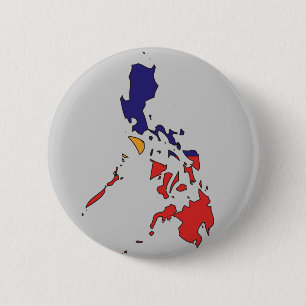 Philippines flaggakarta knapp