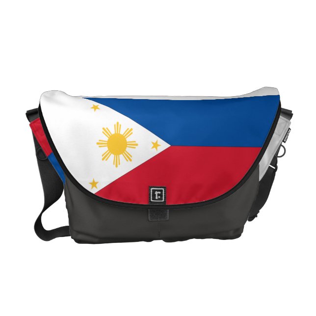 Philippines flaggamessenger bag kurir väska (Framsidan)