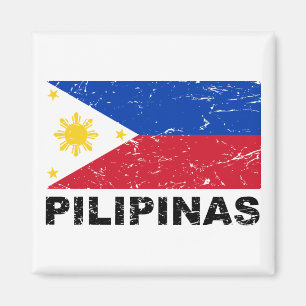 Philippines flaggavintage magnet