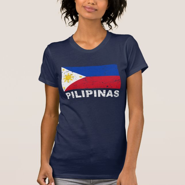 Philippines flaggavintage tee shirt (Framsida)
