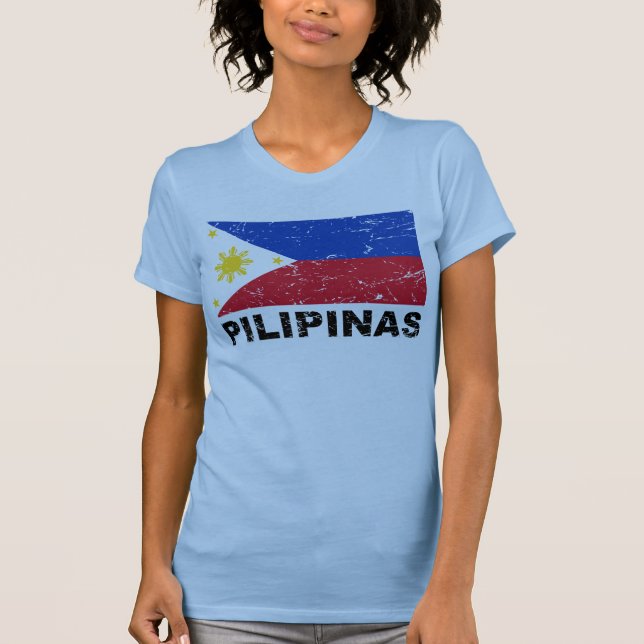 Philippines flaggavintage tröja (Framsida)