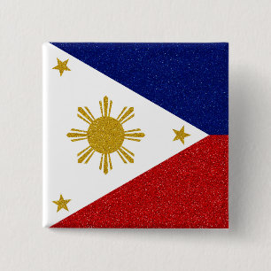 Philippines glitterflagga knapp