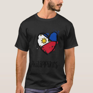 Philippines Heart Artwork Kawaii Asia Minimal Fili T Shirt