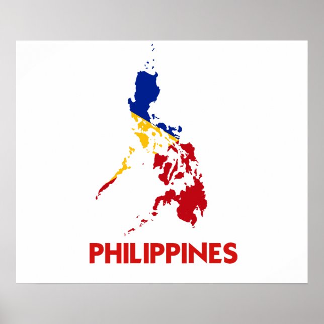 PHILIPPINES KARTA POSTER (Framsidan)
