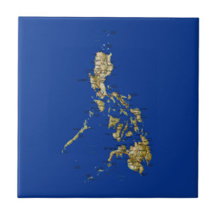 Philippines kartlägger belägger med tegel kakelplatta