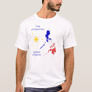 Philippines kartlägger den grafiska T-tröja Tee Shirt