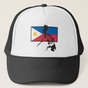 Philippines kartlägger över flagga keps