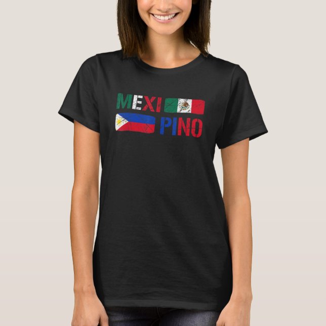 Philippines Mexico Filipino Proud Mexipino Mexican T Shirt (Framsida)