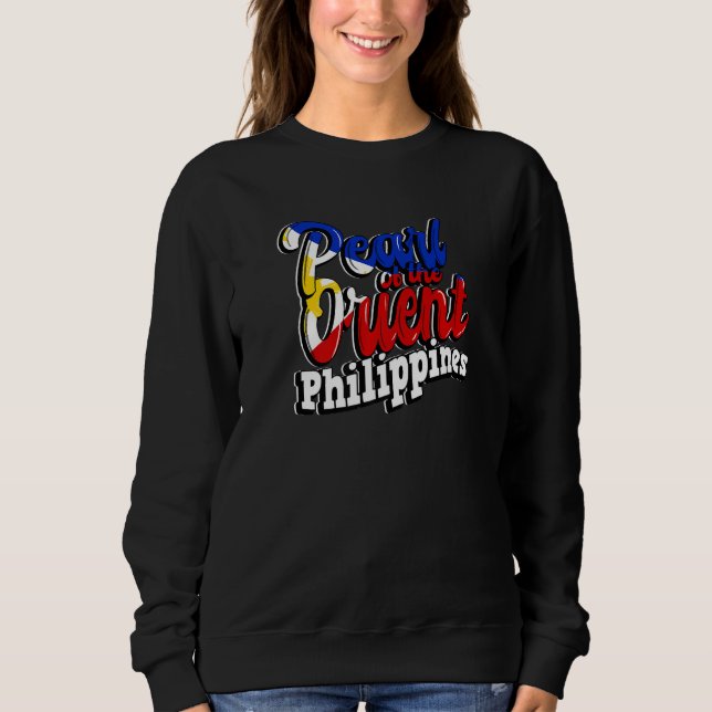 Philippines Pinay Filipino Country Palms Sun Mabuh T Shirt (Framsida)
