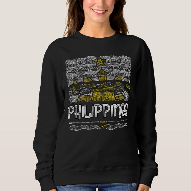 Philippines Pinay Filipino Pride Country Flag Isla T Shirt (Framsida)